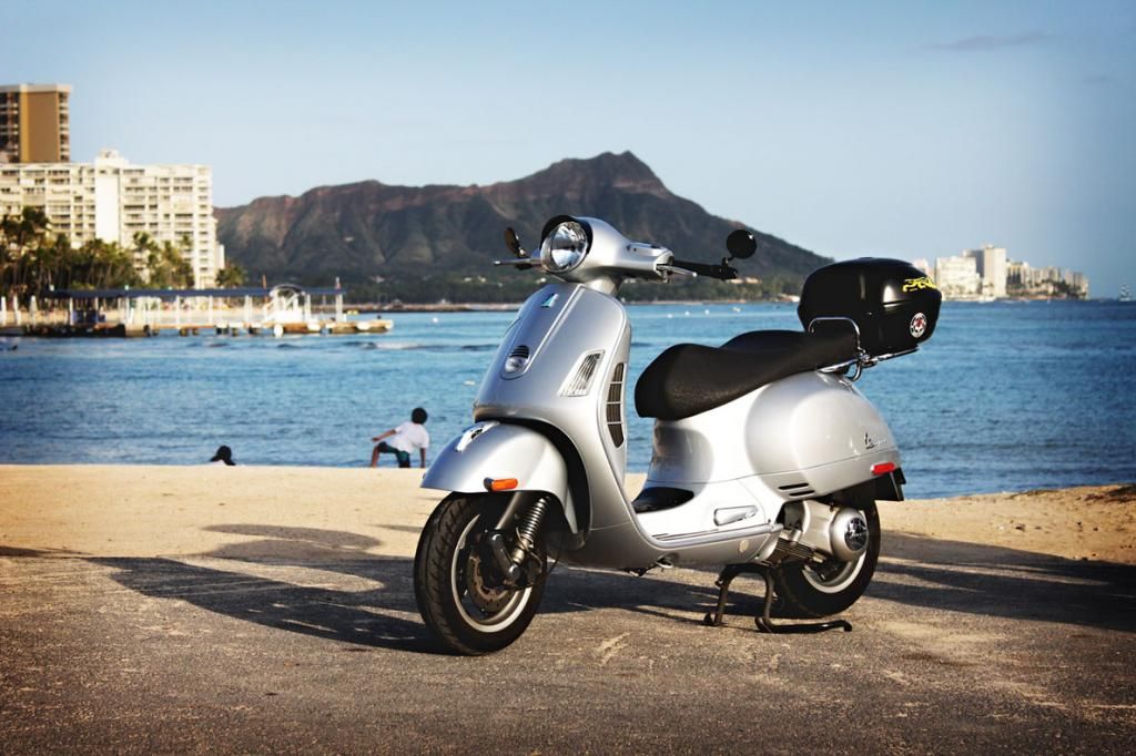 Modern Vespa Honolulu magazine photo shoot yesterday